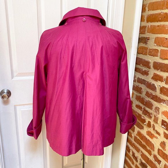 Gallery Jackets & Coats Gallery Woman Bright Pink Hooded Swing Rain